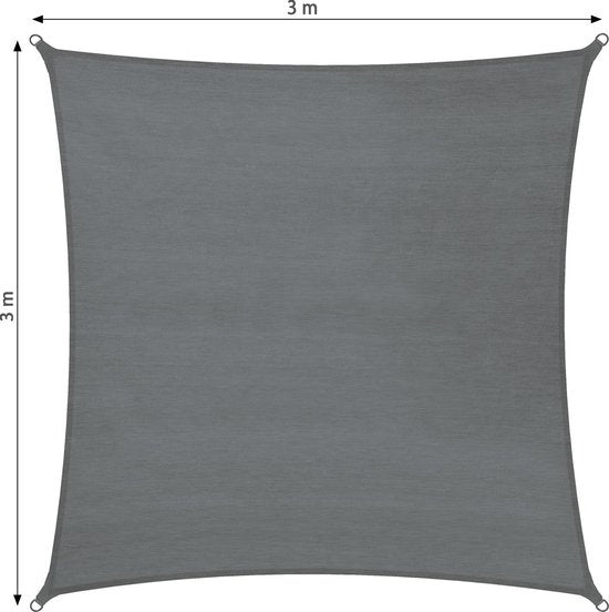 tectake - Quadratische Polyethylen-Markise, Variante 2 300 x 300 cm SKU: 403892