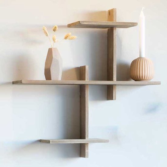 Haus Nordic Ovada Regal - Kiefer Planke, 54x15x58 cm