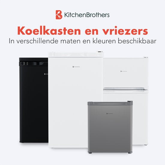 KitchenBrothers Kühlschrank - 88L - Kühlschrank - Tischmodell - Kühlschrank - Freistehend - Weiß
