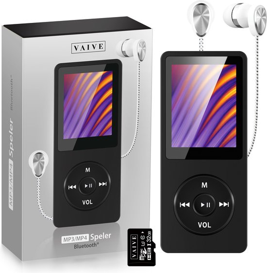 VAIVE - HiFi MP3 / MP4 Player Bluetooth - Diktiergerät - Dicataphone - FM Radio