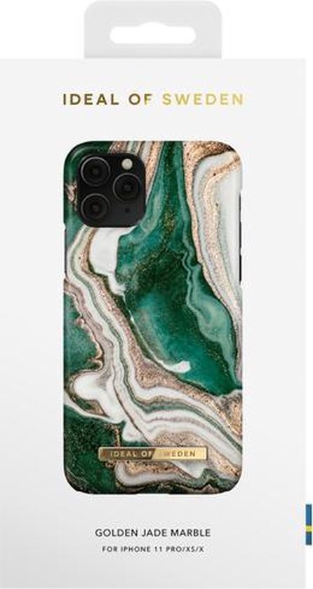 iDeal of Sweden iPhone 11 Pro Backcover Fall - Golden Jade Marmor