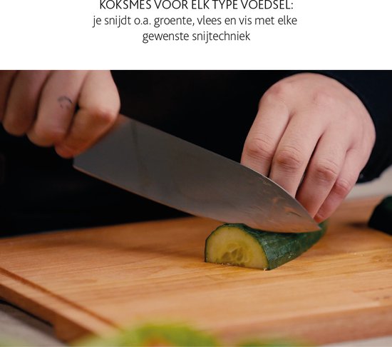 Boska Kochmesser Kopenhagen 18 cm - Küchenmesser - Für alle Arten von Lebensmitteln - Einzigartiges Design - Spülmaschinenfest - Rostfreier Stahl