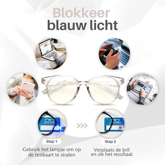 LC Eyewear Computerbrille - Blaulichtbrille - Blaulichtbrille - Displaybrille - Unisex - Transparent
