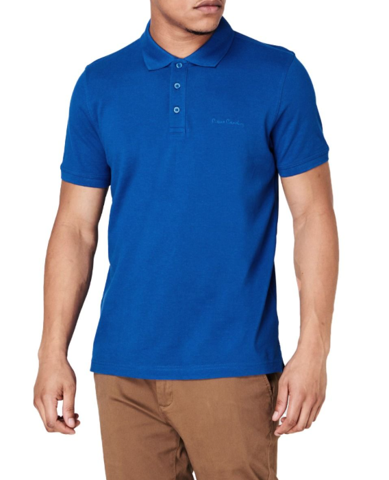 Pierre Cardin Classic Polo für Herren – Königsblau – Größe L – Regular Fit, Piqué-Baumwolle