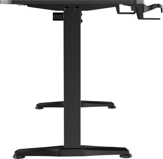 VDD Gaming – Schreibtisch – Gaming-Schreibtisch – Sitz-Steh-Schreibtisch – elektrisch höhenverstellbar – Sitz-Steh-Schreibtisch – Gaming-Schreibtisch – Computertisch – 160 x 75 cm – schwarz – maximale Höhe 117 cm
