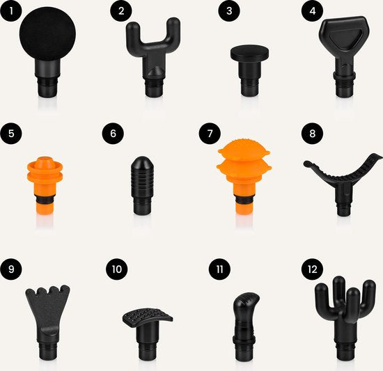 Aufsätze Zeegma Massagepistole - 12 Stück