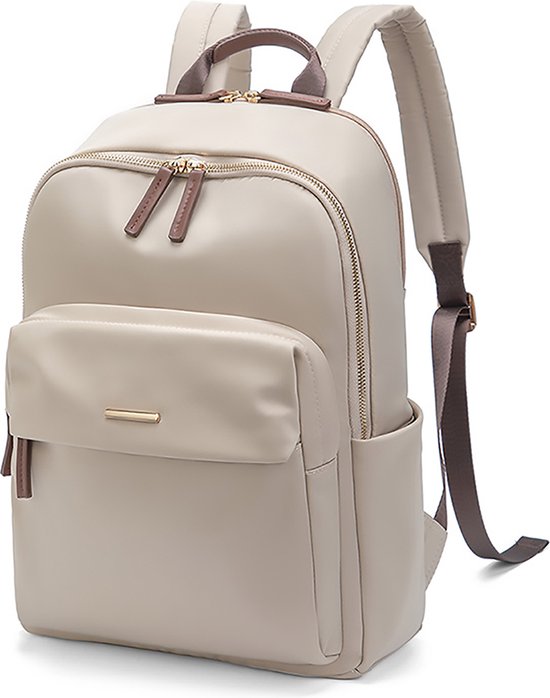 Aramae® - Rucksack Damen - Rucksack Damen - Rucksack Mädchen - Laptop Tasche 14 Zoll - Schultasche - Beige Rucksack