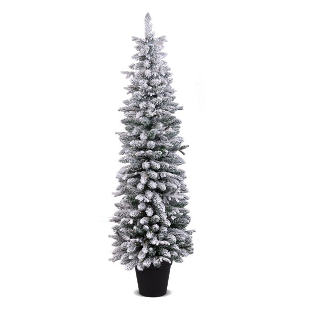 costway Künstlicher Weihnachtsbaum mit Beleuchtung - 180 cm - 140 LED-Lichter