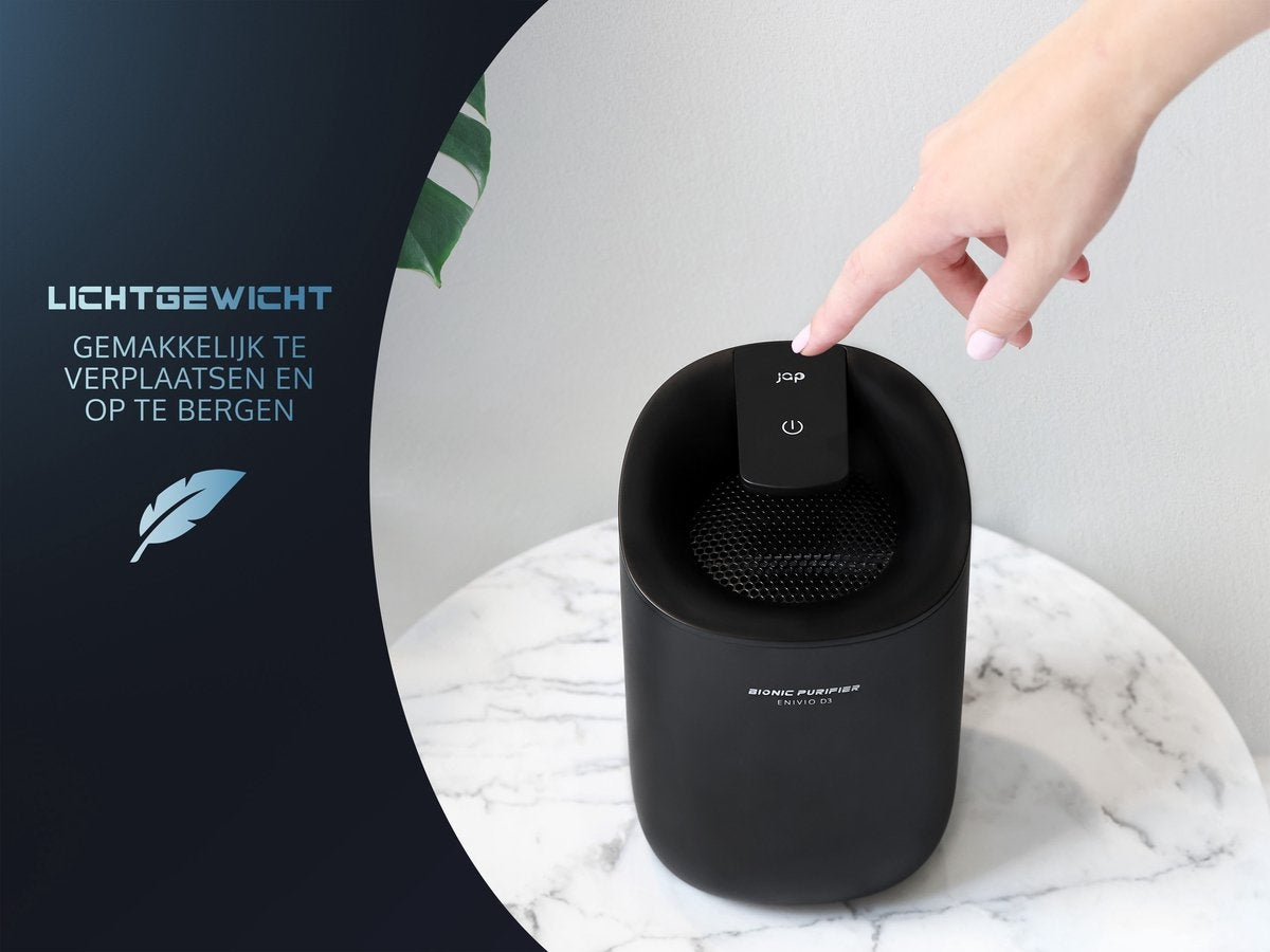 JAP - Enivio D3 - Luftentfeuchter - Geräuschlos - 300 ml/Tag - Schwarz