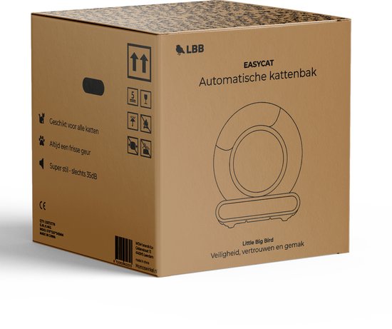 Little Big Bird - Selbstreinigende Katzentoilette - XXL - 3. Generation - Inklusive App - Weiß