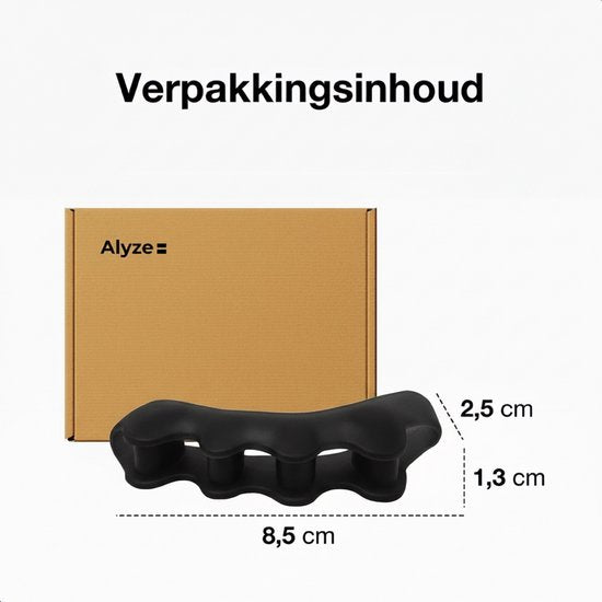 Alyze Toe Spread Silicon - 2 Stück - Hallux Valgus Corrector - Zehenschutz - Zehenspreizer - Zehenkorrektur - Hammer Toe Brace - Big Toe - Personal Care