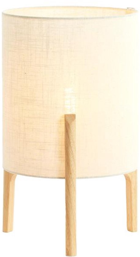 Light & Living Tischlampe Braun – Holz – Ø 28 x 44 cm – E27
