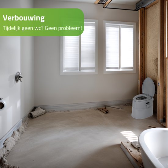Bo-Camp - Tragbare Toilette teilbar - 7 Liter - Kompakt