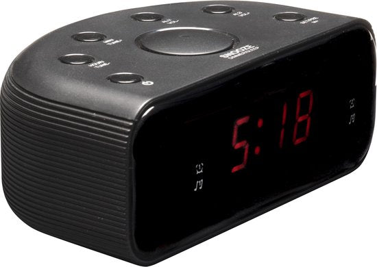 Denver - CR430 - Radiowecker - Schlummer-/Schlaffunktion - Digitaler Wecker - FM-Radio - Schwarz