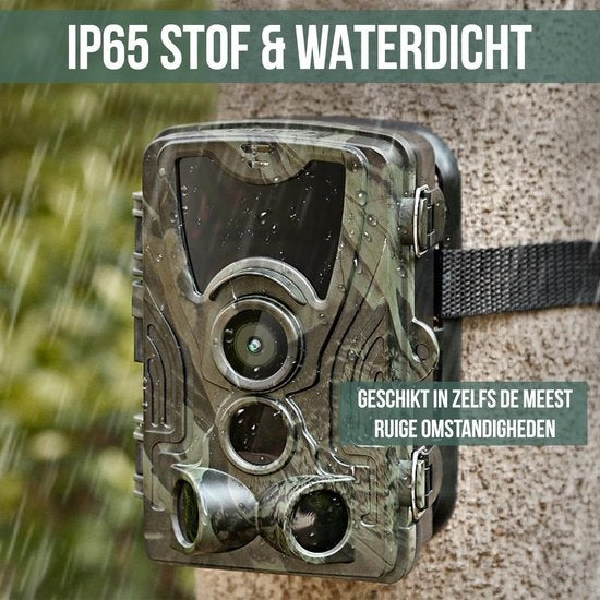 Strex Wildtierkamera mit Nachtsicht - 36MP 4K ULTRA HD - Wasserdicht - Inkl. 32 GB SD - Wildtierkamera