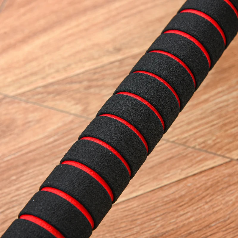 HOMCOM 2-in-1 Verstellbares Hantelset 30 kg - Hantel & Langhantel Set - Schwarz