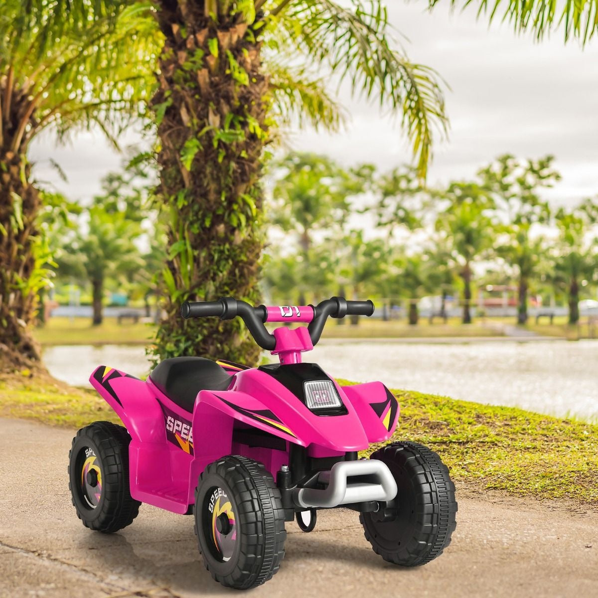Coast Kinderwagen Mini Electroquad 6 V Batteriebetriebenes Quad 2,8-4,6 km/h Pink Pink