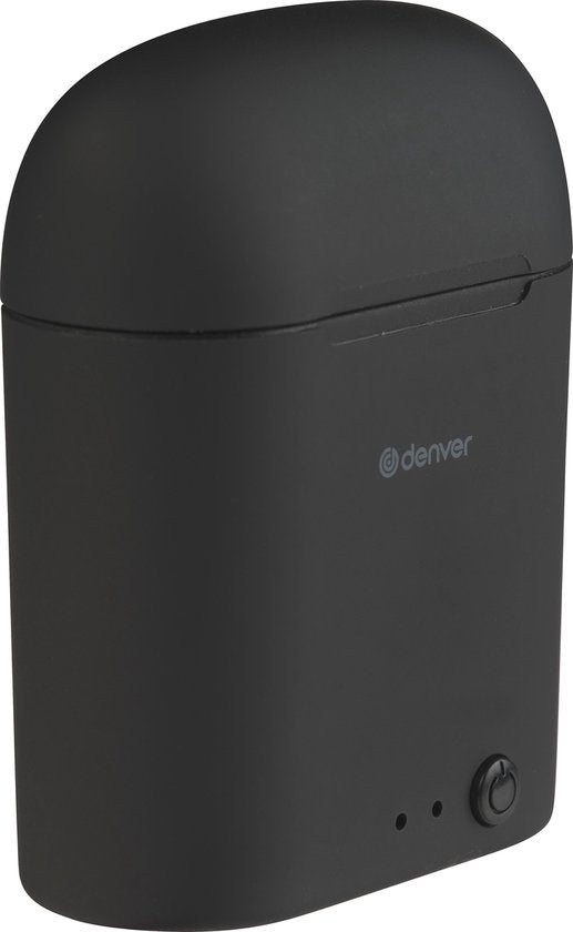 Denver TWE-46 - Ohrhörer - Drahtlos - Drahtlose Ohrhörer - Bluetooth - mit Ladeetui - Freisprecheinrichtung - Sport - Headset - In-Ear - Bluetooth 5.0 - Schwarz