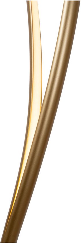 Lucide SARDANA – Stehlampe – Ø 44 cm – LED, dimmbar – 1x28 W, 2700 K – Mattgold / Messing