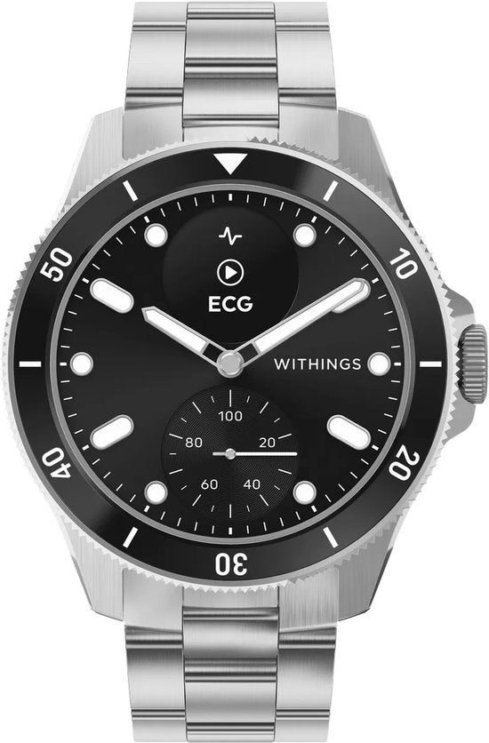 Withings ScanWatch Nova – 42 mm Hybrid-Smartwatch – EKG, Vorhofflimmern-Erkennung, SpO₂-Messung, Herzfrequenzmesser, Schlaf-Tracker, 24/7-Temperaturmessung, 35 Tage Akkulaufzeit, Saphirglas, wasserdicht bis 10 ATM