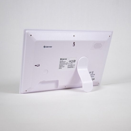 Denver Digitaler Fotorahmen mit SPIEGEL DISPLAY 10.1 Zoll - Frameo App - Fotorahmen - 16GB - PFF1041 - Weiß