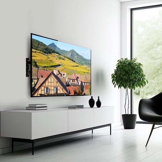 Auronic TV-Halterung - drehbar und neigbar - 26 bis 55 Zoll - bis zu 30 KG - Schwarz