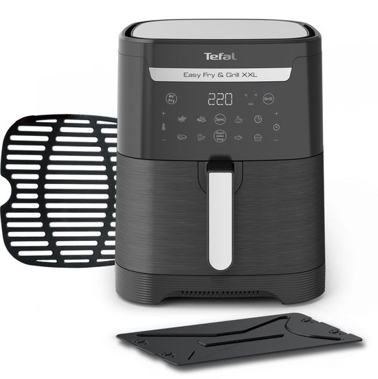 Tefal Easy Fry & Grill XXL EY8018 – 2-in-1-Heißluftfritteuse und Grill – 6,5 l – FlexCook – 8 Programme – Schwarz – Für 8 Personen