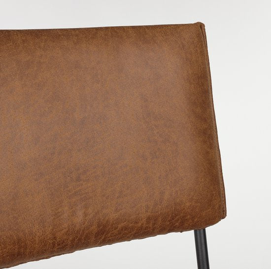 Mica Decorations Caro Esszimmerstuhl - Stoff Rawhide - Cognac