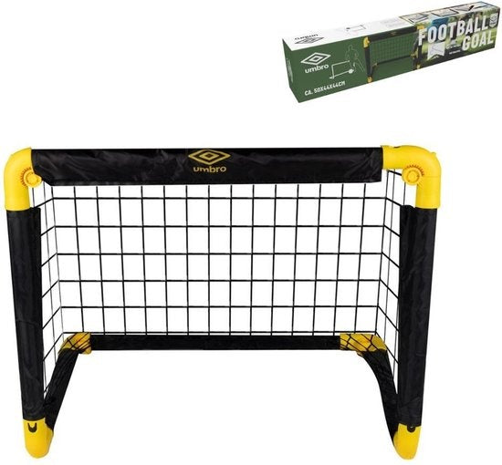 Umbro Fußballtor - faltbares Fußballtor - 50 x 44 x 44cm - Schwarz/Gelb
