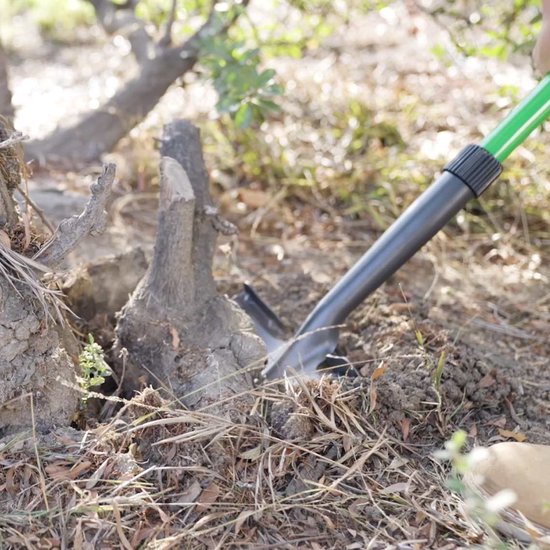 Hammersmith RayzerShovel All-in-One-Schaufel – Gartenschaufel für harten, steinigen Boden – Schaufel mit Wurzelsäge und Soft-Touch-Griff – Extra breite Profilkante – Gartenschaufel – Versandhandelsausgabe