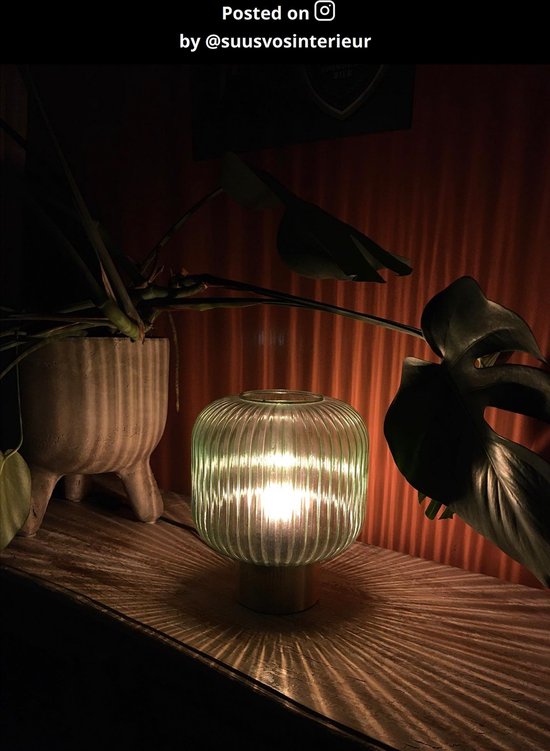 Lucide MALOTO – Tischlampe – Ø 20 cm – 1xE27 – Grün