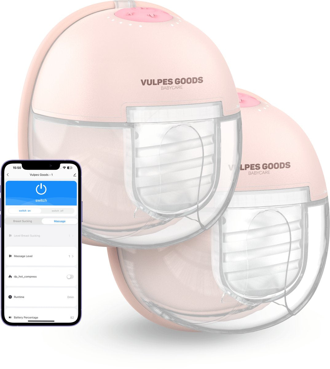 Vulpes Goods - Milchpumpe - 2er-Pack
