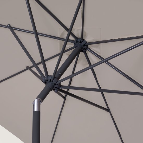 VONROC - Premium Stick quadratischer Sonnenschirm Rosolina - Inkl. Schutzhülle - UV-beständiges Tuch - 280x280cm - Beige