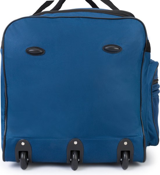 Deuba XXL Reisetasche Dunkelblau mit Trolleyfunktion 3 Rollen 160 LITER 85x43x44cm