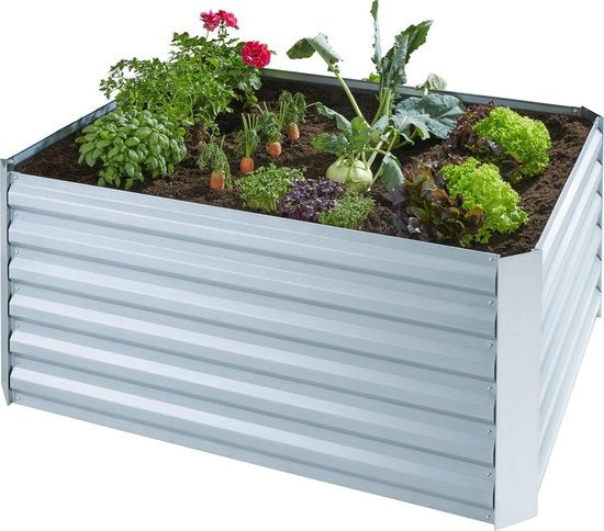 tectake - Hohe Pflanzgefäße Salvia verzinkt - 403446