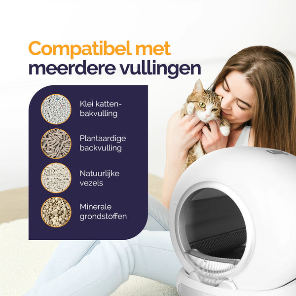 Viervoeter Fresh 3 Selbstreinigende Katzentoilette – Mit App – Geruchsneutralisierer – Intelligente Sensoren
