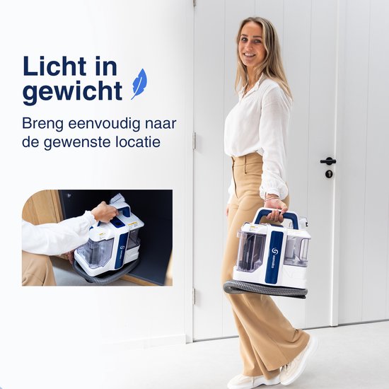 Samako Professioneller Teppichreiniger - Tragbarer Fleckenreiniger - Sofa-Reiniger - Möbelreiniger - Staubsauger - Teppich - Mit Extra-Bürste