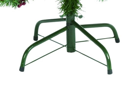 Weihnachtsgeschenke Künstlicher Weihnachtsbaum - Fichte mit Tannenzapfen - Weihnachtsdekoration für drinnen - 1024 Wipfel - 210 cm - Grün