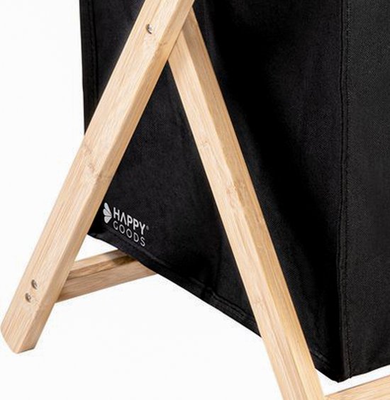 Happy Goods Wäschekorb 3 Fächer - Wäschesortierer - 120 L - Wäschekörbe - Faltbarer Wäschekorb - 3x Wäschesack - Wäschekorb - Wäschebox - Faltbarer Wäschekorb - Wäschesäcke