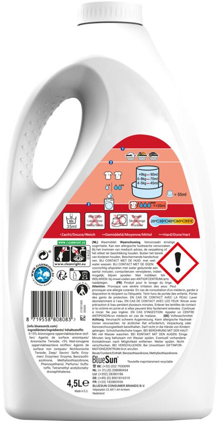Gama Flüssigwaschmittel Colour für 100 Waschgänge, 4,5 Liter
