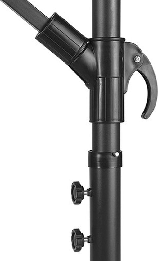 Luxuriöser schwimmender Sonnenschirm | Hängeschirm | Stahlgestell | Polyester | Creme | Ø300 cm