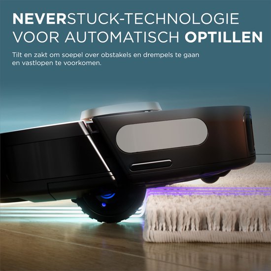 Shark PowerDetect Staubsaugerroboter mit Entleerungs-/Ladestation - Umfassende 360° Lasernavigation - Mit App und Anti-Geruchs-Technologie - Für Haustiere - RV2820VEEU