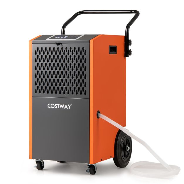 Coast Luftentfeuchter - Industrie - 73L/Tag - Timer - Schlauch - Mobil - Orange