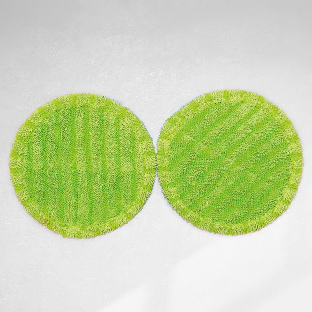 Livington Steam Twister Mikrofaserpads, 2er-Pack – Duopad-System – Für alle Bodenbeläge geeignet – Wiederverwendbar und waschbar