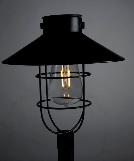 Grundig Solar Gartenleuchte - 21,8 x 21,8 x 64 CM - Gartenleuchte - LED-Beleuchtung - Aufladen mit Solarenergie