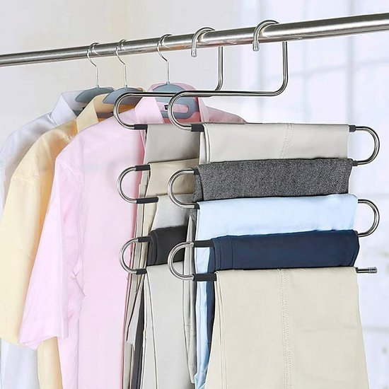 Kleiderschrank-Organizer - Anti-Rutsch - Platzsparende Kleiderbügel - Kleiderbügel - Kleiderbügel - Hosenbügel - Funktionelle Kleiderbügel - Handliche Kleiderbügel