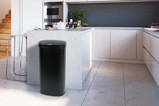 Umuzi Cleaning Touch Bin Mülleimer - 68 Liter - Schwarz - 80x29x41cm