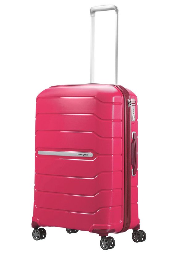 Samsonite Reisekoffer - Flux Spinner 68/25 Expandable (Medium) Granita Rot