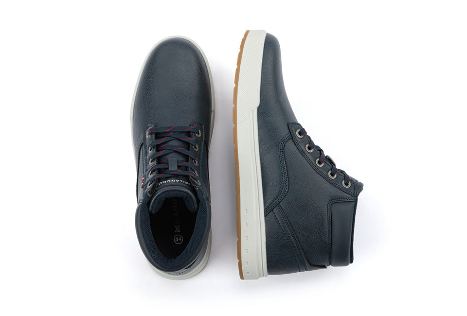 Milanoro High Sneakers - Größe 42 - Marineblau
