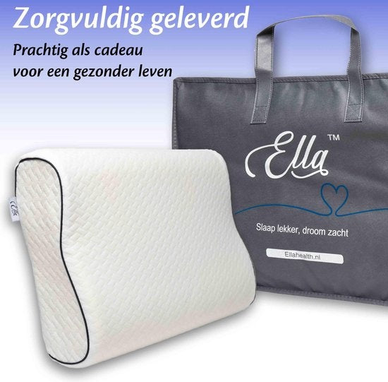 EL Life Orthopädisches Kissen gegen Nackenschmerzen - Ergonomisches Memory Foam Kissen - 55 x 35 cm